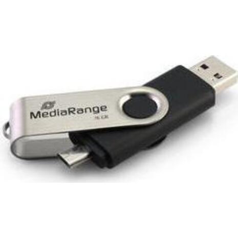 Usb 8 GB Mediarange combo flash drive with micro usb plug 2.0